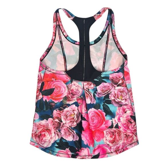 Lululemon Lightened Up Singlet Tank Top Secret Garden Floral Rose Pink Size 6 - Picture 4 of 7